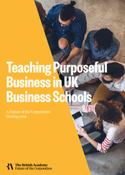 Cover image of Teaching Purposeful Business in UK Business Schools