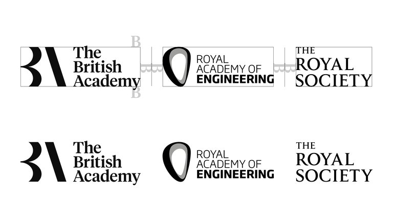 The British Academy logo alongside partner logos