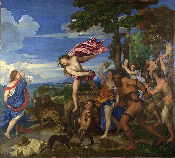 Titian, Bacchus and Ariadne. Credit: Wikimedia Commons  