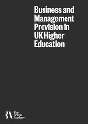 Business and Management Provision in UK Higher Education
