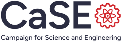 The logo for Campaign for Science and Engineering (CaSE), advocates for science and engineering