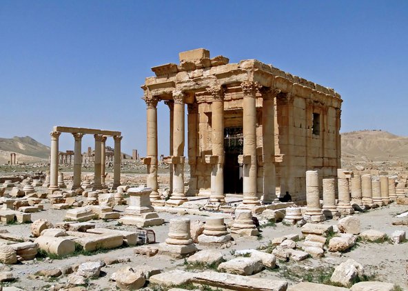 Temple of Baal-Shamin in Palmyra, Syria in 2010
