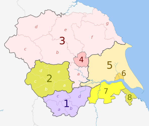 The Yorkshire and Humber region